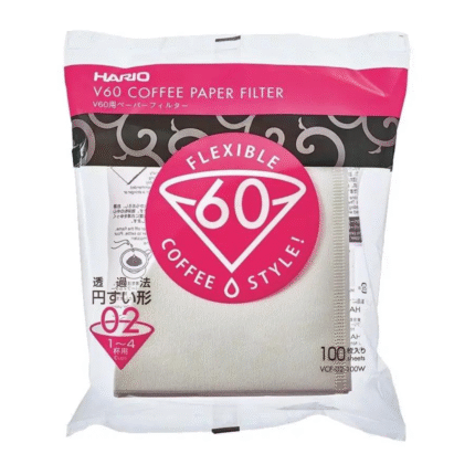 HARIO V60 Paper Coffee Filters – 02, White-Tabbed